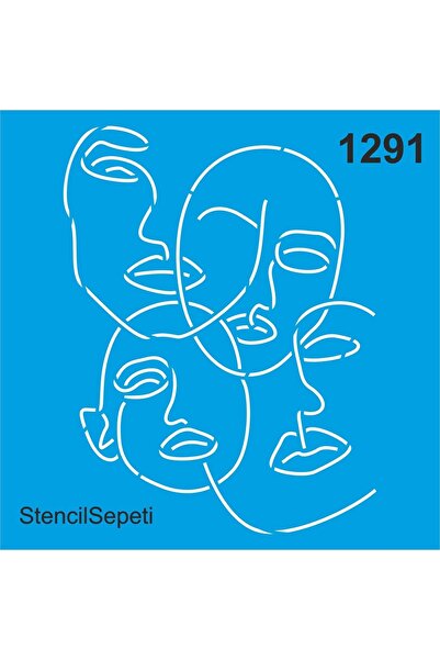 StencilSepeti Mask - Stencil Painting Template 40x40cm