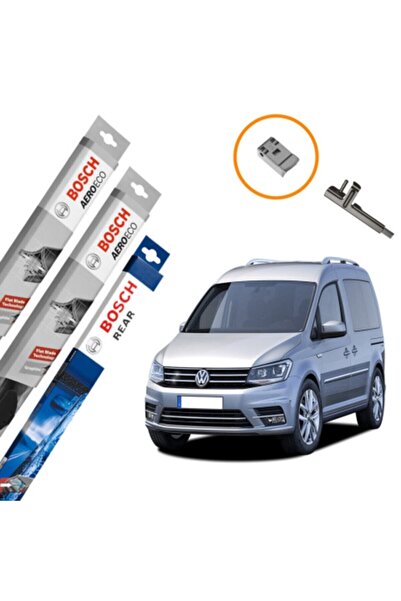Bosch Vw Caddy Ön Ve Arka Silecek Takımı Aeroeco 2007-2017
