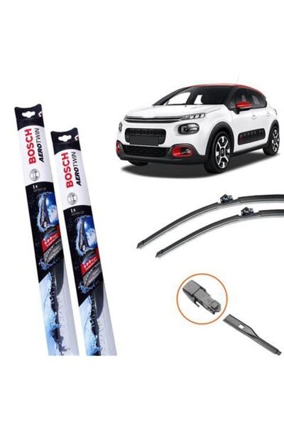 Bosch Citroen C3 Aircross Muz Silecek Takımı Ön Aerotwin 2018-2020