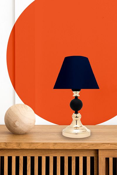 MINIMAL ETICARET VE BILGI TEKNOLOJILERI Omega Contrast Black - Gold Cone Mini Lampshade
