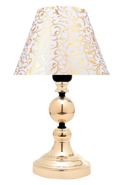 MINIMAL ETICARET VE BILGI TEKNOLOJILERI Omega Contrast Black - Gold Cone Mini Lampshade