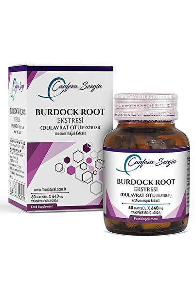 Canfeza Sezgin BURDOCK ROOT Ekstresi 60 Kapsül - Dulavratotu, Dulavrat Otu, Arctium Lappa Ekstresi
