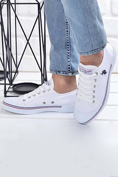 U.S. Polo Assn. Παπούτσια Penelope White Linen Unisex Daily Sports