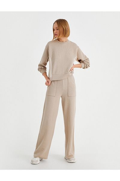 Koton Wide Leg Trousers with Pockets