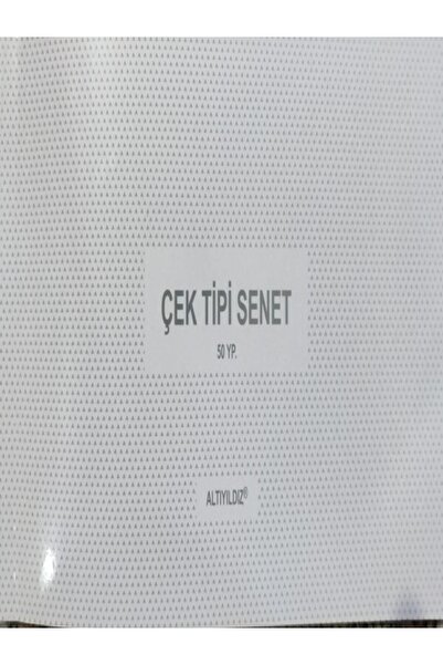 altıyıldız Çek Tipi Senet 50'lik Koçan 70 Gr 1.hamur Mavi Renk
