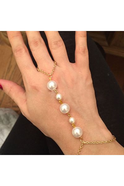 İPAR AKSESUAR (H)women's Five Stylish Shahmaran with Cream Pearls