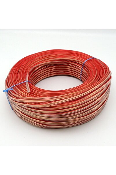 FULLY Kablo 2x0.75 Yassı Kordon Bakır Kablo Şeffaf 100 Metre - Beklemeden Ayn...