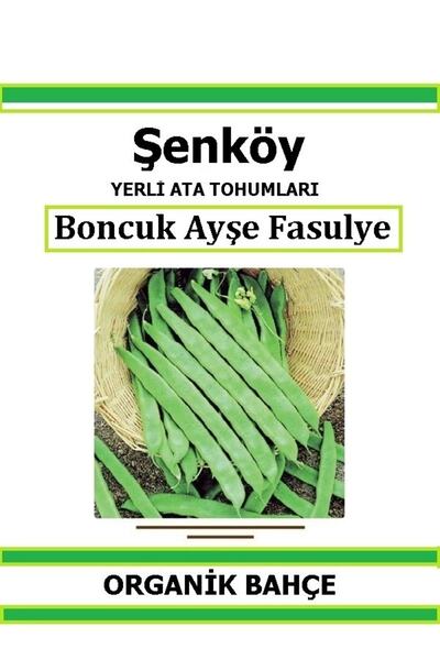 Şenköy Yerli Sırık Boncuk Ayşe Fasulye Tohumu Doğal Ata Tohum Pakette 20 Tohum Hediye Sebze Tohumu