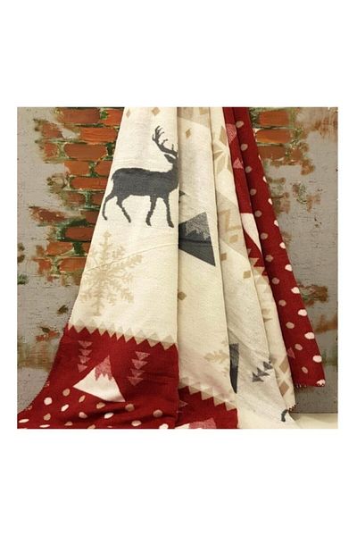 Dinarsu Cotton Blanket Single Emilio Red
