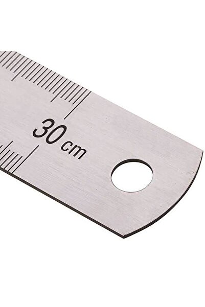 KRAF Çelik 30 Cm Inch Ölçülü Cetvel Ç.c