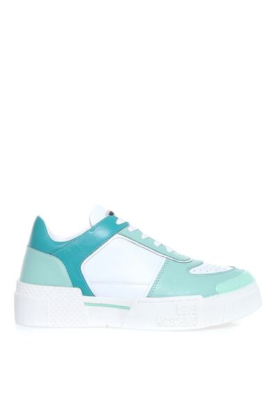 Love Moschino Beyaz - Yeşil Kadın Sneaker Ja15655g0e