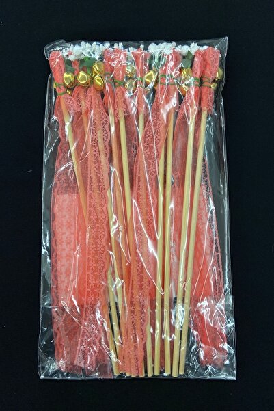 ZEYMERADE عصا بودرة عصا جرس العرائس شريط دف الجرس سيبسو مزين 10 قطع