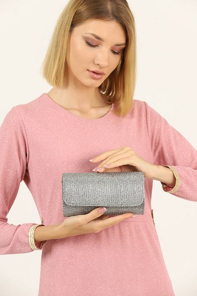 efnanstore Βραδινή τσάντα φορέματος με ριγέ στήθος