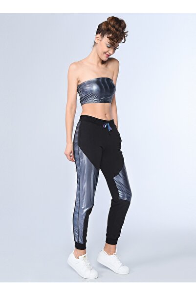 ECKO UNLTD Ecko Unlimited Normal Bel Regular Fit Siyah Kadın Eşofman Altı Jon