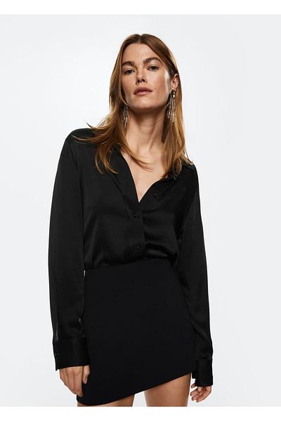 MANGO Woman Slit Skirt