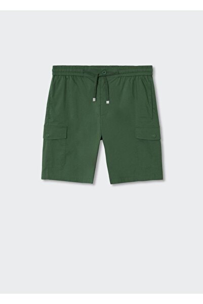 MANGO Man Ip Detaylı Kargo Bermuda Şort