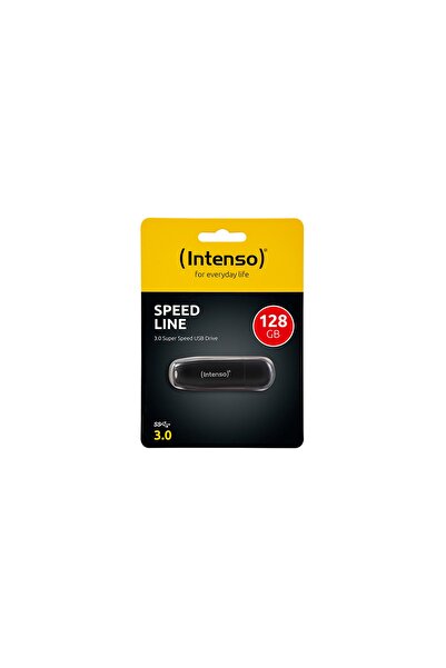 Intenso Speed Line 128GB, USB 3.0 Negru, Citire 35 MB/s, Scriere 20 MB/s