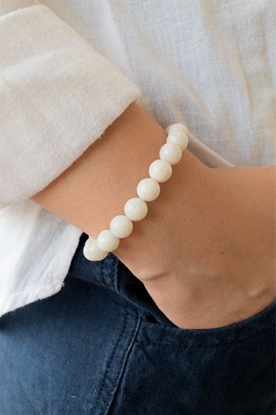 Lalibo Natural Moon Stone Bracelet 2 and 6Chakra, Crab Fish And Gemini Sign Balance Stone