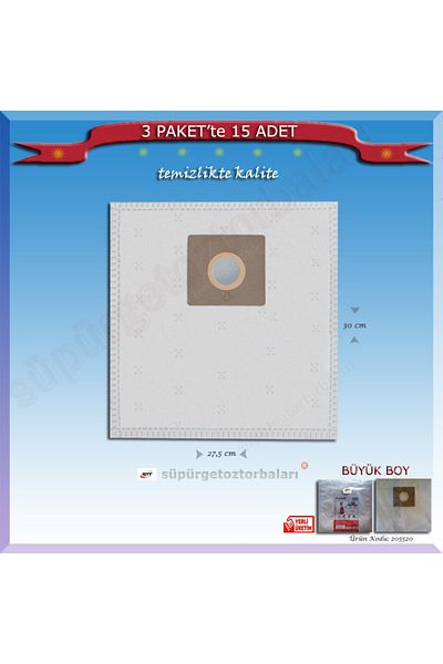 Arçelik كيس غبار للمكنسة الكهربائية S 4240 - 15 قطعة KD55