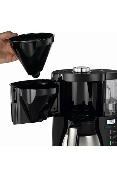 melitta Black Coffee Machine - Look V Therm Timer, Thermos and Timed Filter