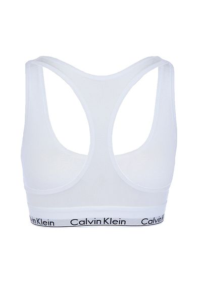 Calvin Klein Sports Bra - White - With Slogan
