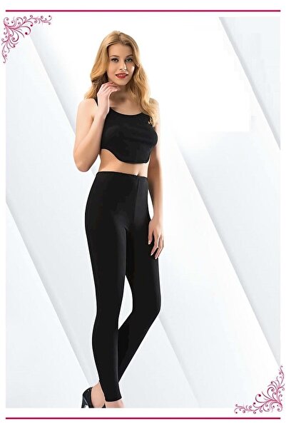 KOTA Ženske duge tajice u pakovanju od Pamuk komada, crne