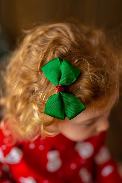 PixyLove Green Girl's Grosgrain Clip