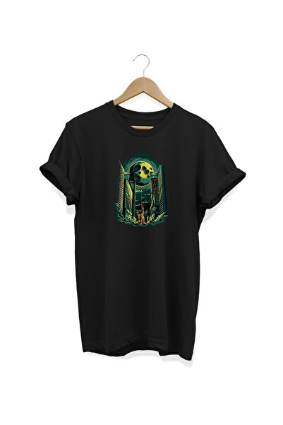 WİDİ Planeta Štampano Crna T-shirt