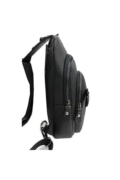 Fiyaka Wp-7006 Freebag Geantă pentru piept și umăr pentru bărbați, neagră