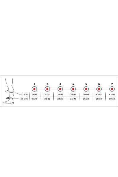 Variteks Below Knee Socks (Closed Toe) Medium Pressure Ccl Ii Ref 905