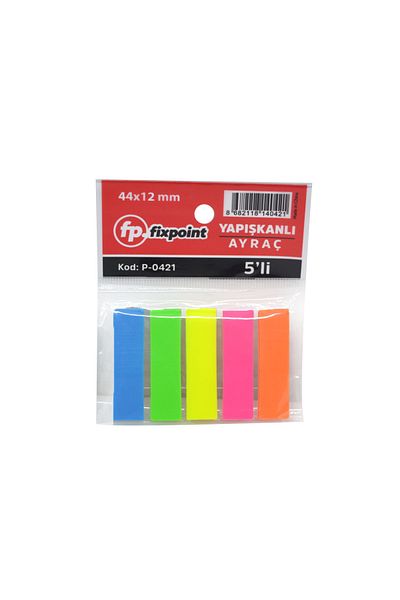 Four Office 5 Colors Plastic Adhesive Piece 120 Sheets