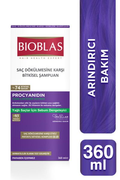 Bioblas Șampon pentru păr gras 360 Ml+360 Ml