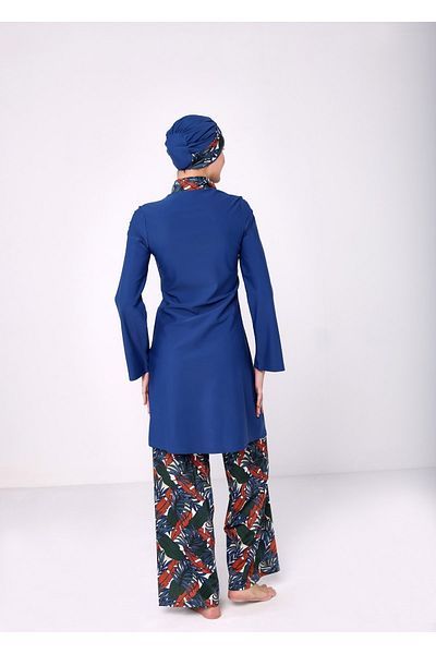 TESMAY Lycra Design Fully Covered Hijab Swimsuit