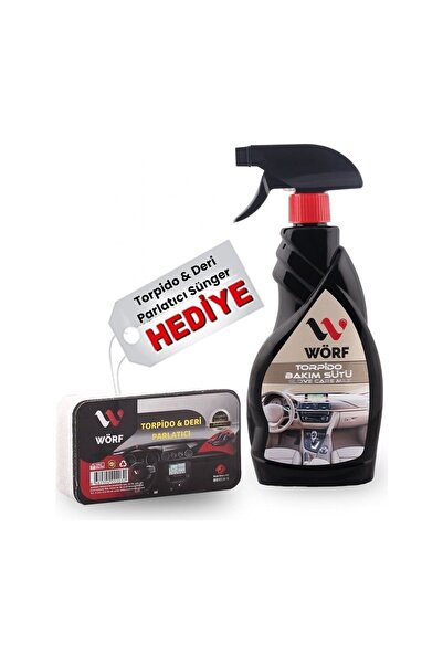 WÖRF Gögüs Torpido Parlatıcı Bakım Sütü 500 Ml + Parlatıcı Sünger