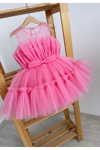 Da&Mira فستان بتصميم وردي للفتيات