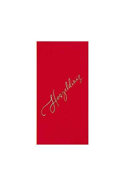 Story مجموعة ترحيب من رقائق الفضة مقاس 33 × 33 سم مكونة من 16 منديل ورقي أحمر...