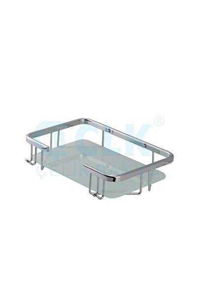 ÇELİK BANYO Taci Tekli 22x15 Cm Camlı Pirinç Malzeme