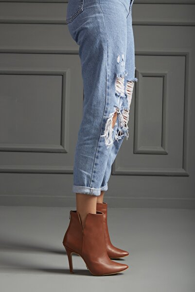 AYAKKABI PRENSİ Secret Taba Matte 10 cm Γυναικείες Μπότες & Μποτάκια, Ψηλοτάκ...