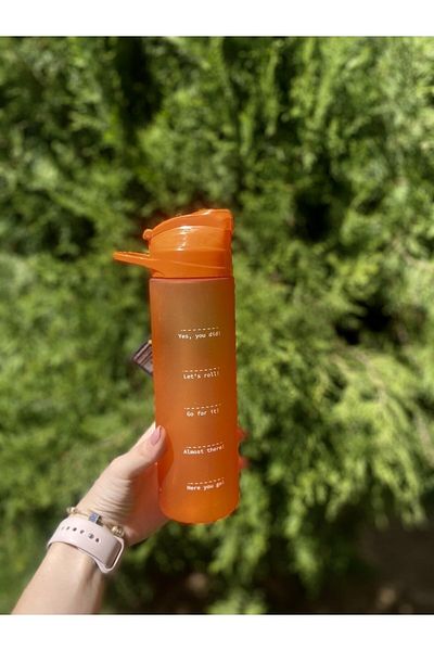 Gıpta Water Bottle Water Bottle Drinking Straw 600 Ml