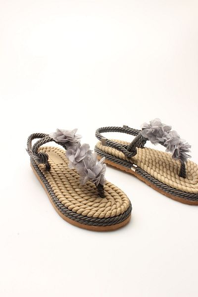 ROVIGO Gray Rope Rope Women's Sandals