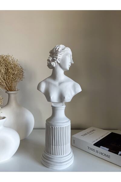 LivadoHome Diana Artemis Büst Dekoratif Heykel
