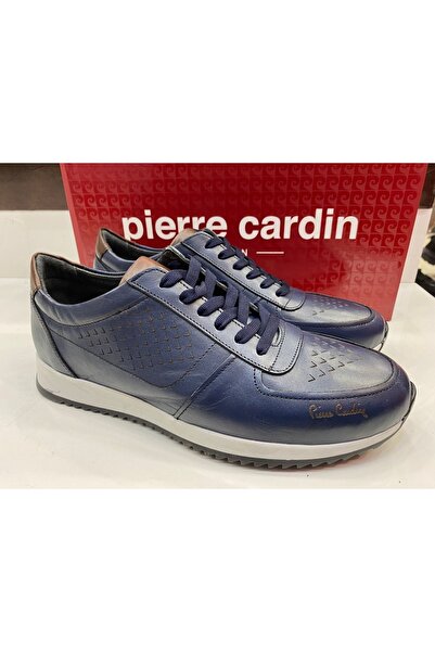 Pierre Cardin Сині шкіряні повсякденні туфлі, що поєднують міцність і стиль, модель 109149