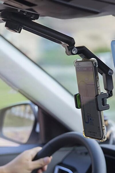 Kamardey 360 Dönebilen Multifonksiyonel Güneşlik Araç Telefon Tutucu Güneşlik Direksiyon Uyumlu
