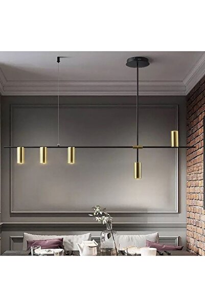 TRİOLUX Led Avize Sarkıt Gu10 Trm84006 120cm Boya:siyah - Işık:4000k Doğal Beyaz