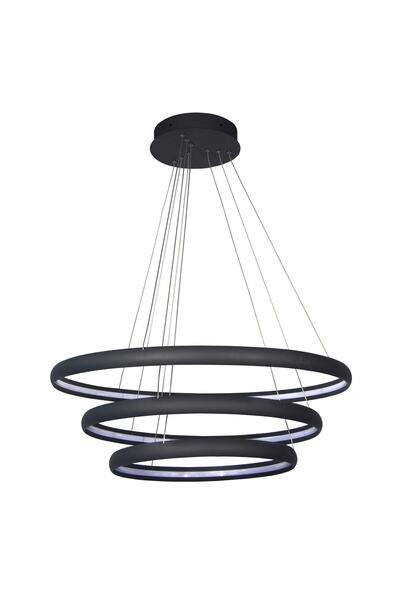 TRİOLUX Led Avize Sarkıt Vısgraat Tr1v097a Pro Ø85cm Boya:antrasit - Işık:6500k Soğuk Beyaz