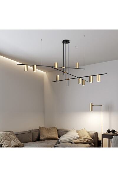 TRİOLUX Led Avize Sarkıt Lux Gu10 Trm84007 120cm Boya:beyaz - Işık:4000k Doğa...