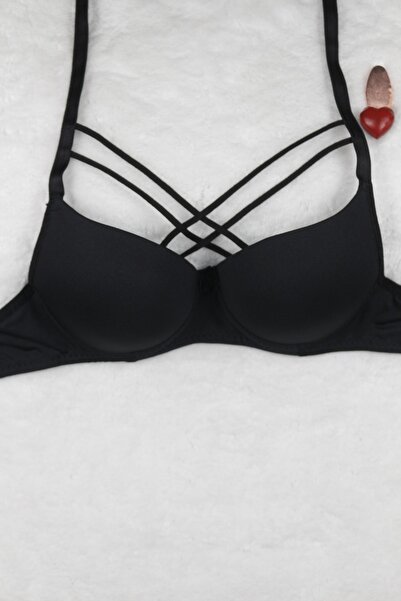 LinaLix Çapraz Ipli Destekli Push Up Sütyen