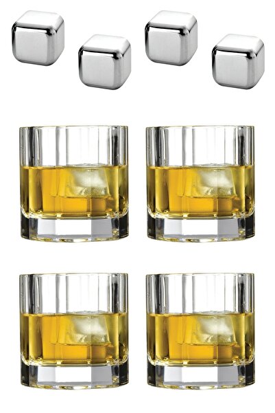NUDE طقم أحجار ويسكي ستانلس 8 قطع