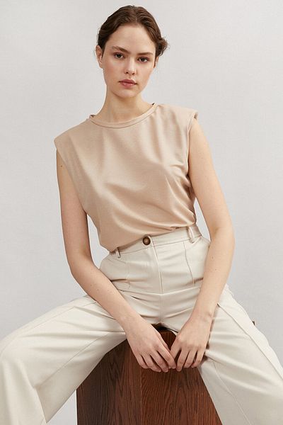 Koton Damen-Unterhemd in Beige 21YY59000037