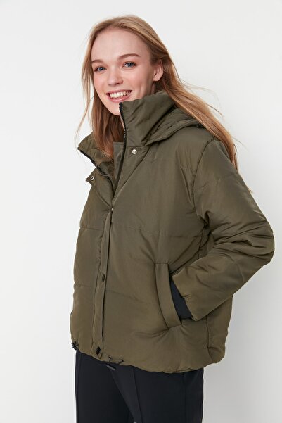 Trendyol Collection Winter Jacket - Khaki - Puffer